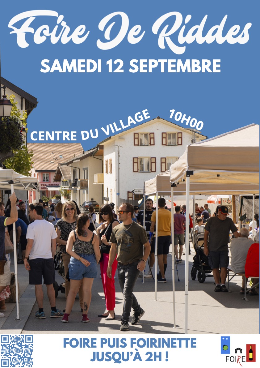 Flyer Foire De Riddes 2026 recto