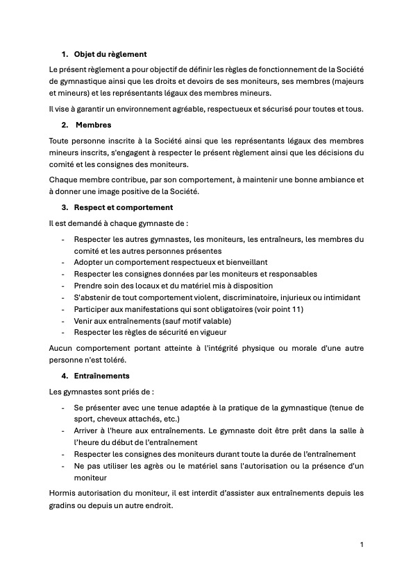 Règlement Saison 2026 2027 page 2